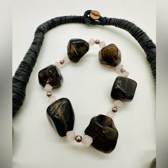 Large Stone Statement Necklace - Picture 10 of 14